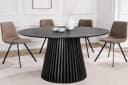riess-ambiente Esstisch VALHALLA WOOD 120cm schwarz Japandi Bild 1