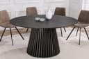 riess-ambiente Esstisch VALHALLA WOOD 120cm schwarz Japandi Bild 2
