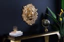 riess-ambiente Wanddekoobjekt WILDLIFE LION 35cm gold Löwenkopf-Skulptur Metall Bild 3