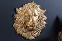 riess-ambiente Wanddekoobjekt WILDLIFE LION 35cm gold Löwenkopf-Skulptur Metall Bild 4