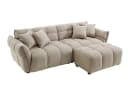 riess-ambiente CLOUD XXL Sofa 260cm Champagner Greige Bouclé Bild 1