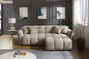 riess-ambiente CLOUD XXL Sofa 260cm Champagner Greige Bouclé Bild 5