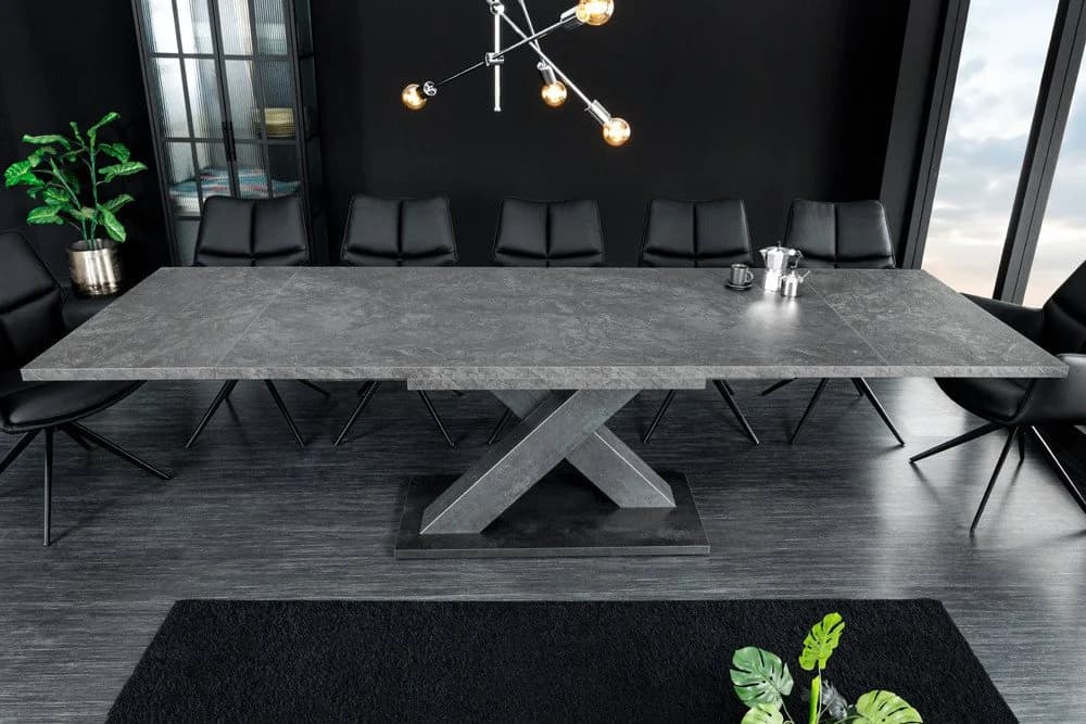 riess-ambiente Esstisch Montreal 180-230-280cm Keramik X-Gestell - Bild 2