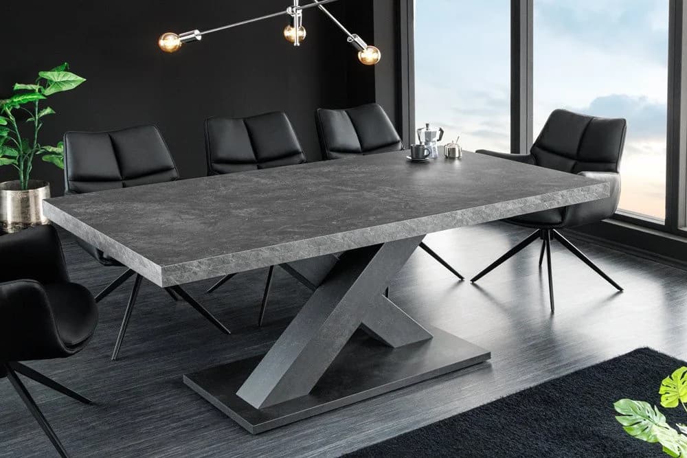 riess-ambiente Esstisch Montreal 180-230-280cm Keramik X-Gestell - Bild 3