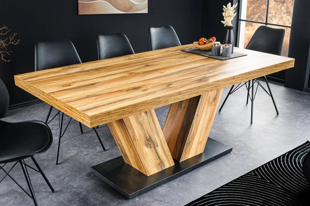 riess-ambiente Esstisch MONTREAL ausziehbar V-Gestell Industrial Design