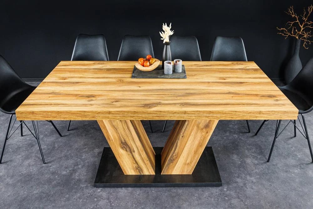 riess-ambiente Esstisch MONTREAL ausziehbar V-Gestell Industrial Design - Bild 5