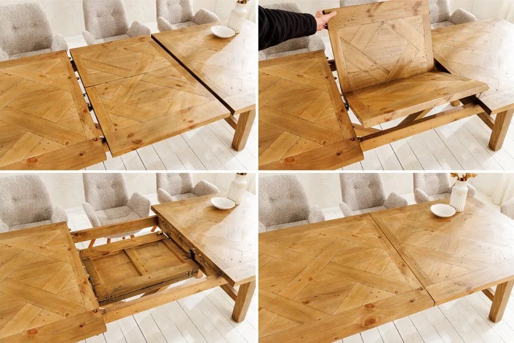 riess-ambiente Esstisch RIVIERA 180-240cm Pinienholz Bohlenoptik - Bild 5