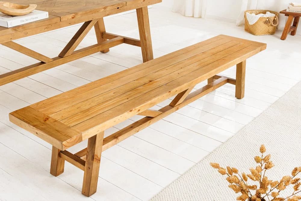Riess-Ambiente Sitzbank Riviera 180cm Natur Massivholz - Bild 3
