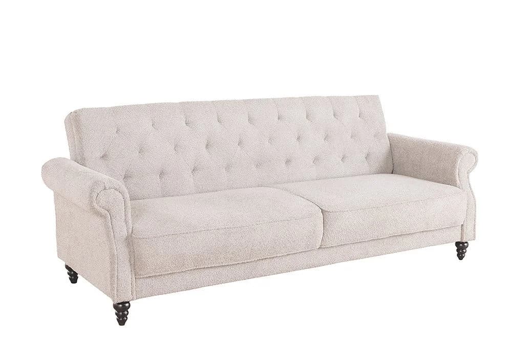 riess-ambiente 3-Sitzer Sofa MAISON BELLE AFFAIRE Greige Bouclé
