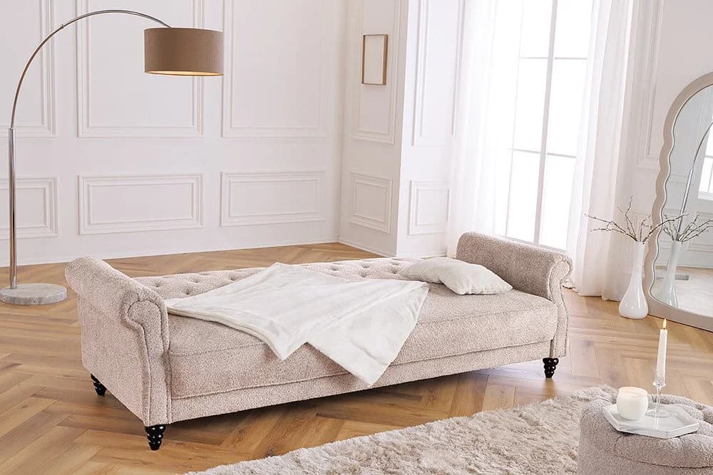 riess-ambiente 3-Sitzer Sofa MAISON BELLE AFFAIRE Greige Bouclé - Bild 5
