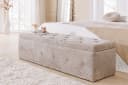riess-ambiente Bettbank EXTRAVAGANCIA Stauraum Bouclé Champagner Greige Bild 2