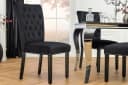 riess-ambiente Esszimmerstuhl CASTLE 97cm Chesterfield-Design Schwarz Bild 2
