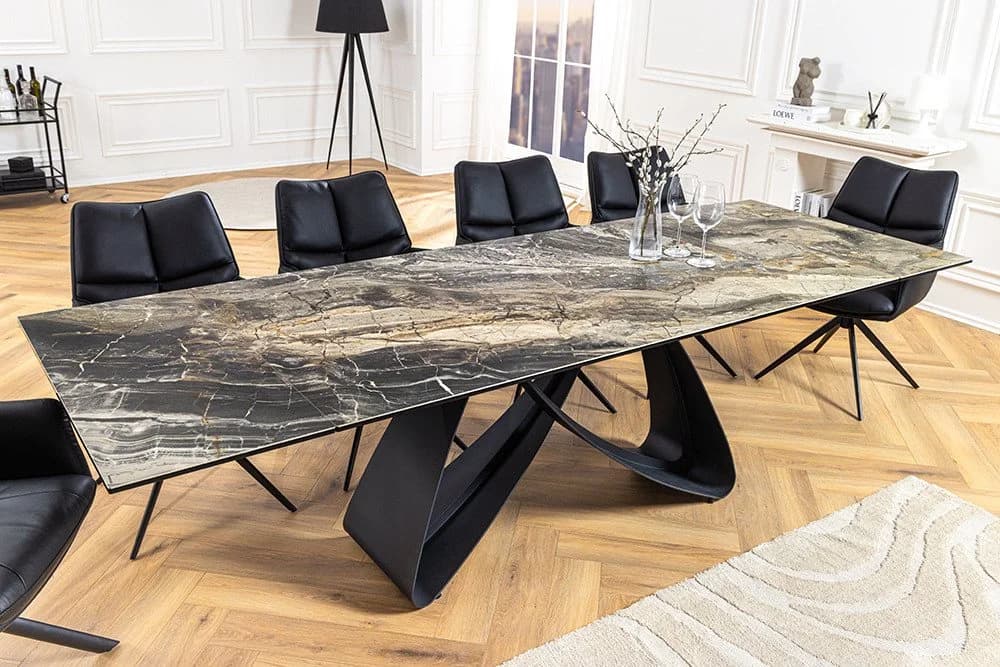 riess-ambiente Esstisch INFINITY Taupe Marmor-Keramik Ausziehbar - Bild 2