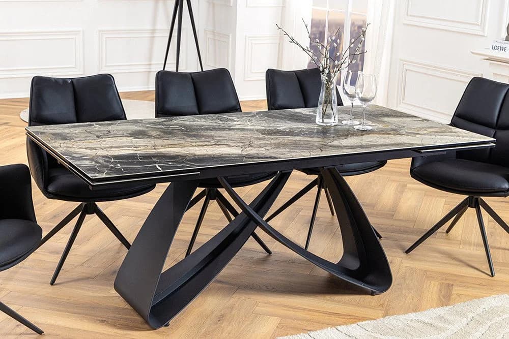 riess-ambiente Esstisch INFINITY Taupe Marmor-Keramik Ausziehbar - Bild 4