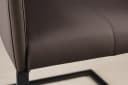 riess-ambiente Esszimmerstuhl SAMSON Taupe Grau / Schwarz mit Armlehnen Bild 4