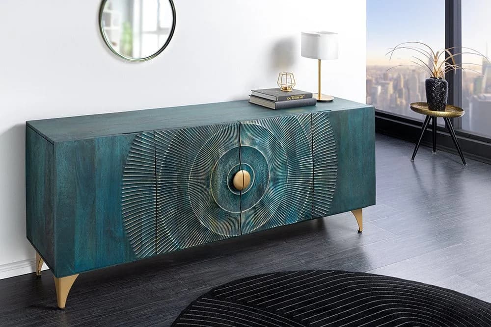riess-ambiente Sideboard GOLDEN SUNSET 180cm Türkis Gold - Bild 2