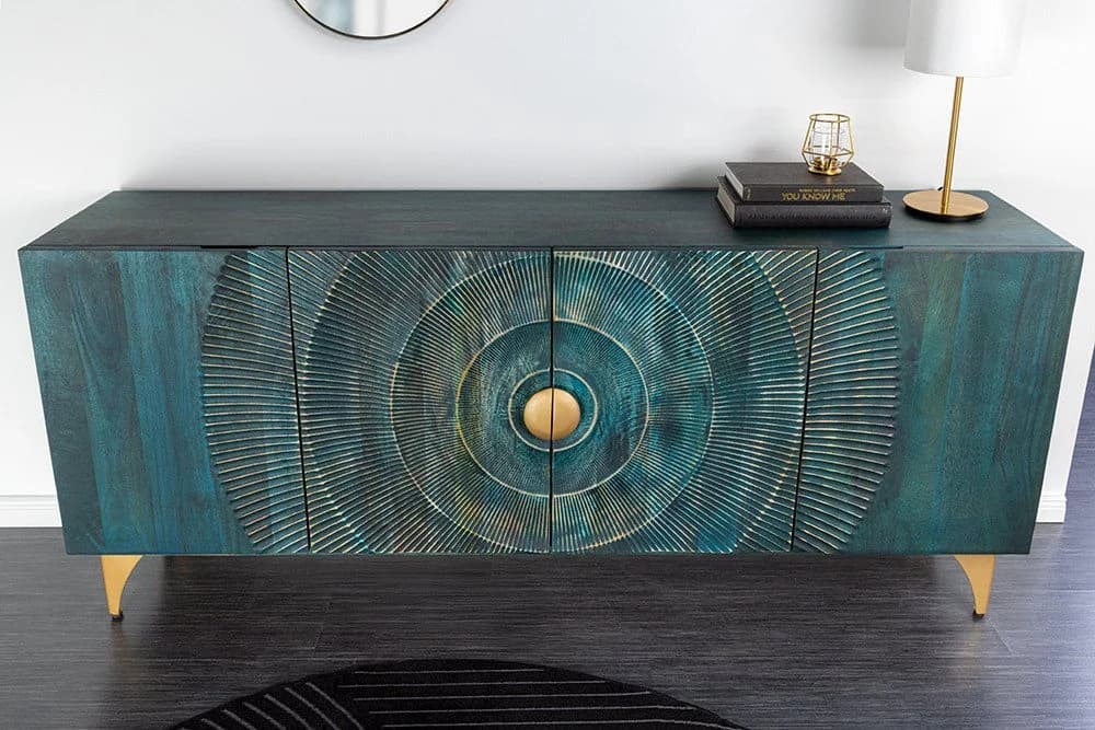 riess-ambiente Sideboard GOLDEN SUNSET 180cm Türkis Gold - Bild 3