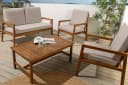 riess-ambiente Sitzgruppe BALI 110cm braun Garten Set 4-tlg. Massivholz Bild 1