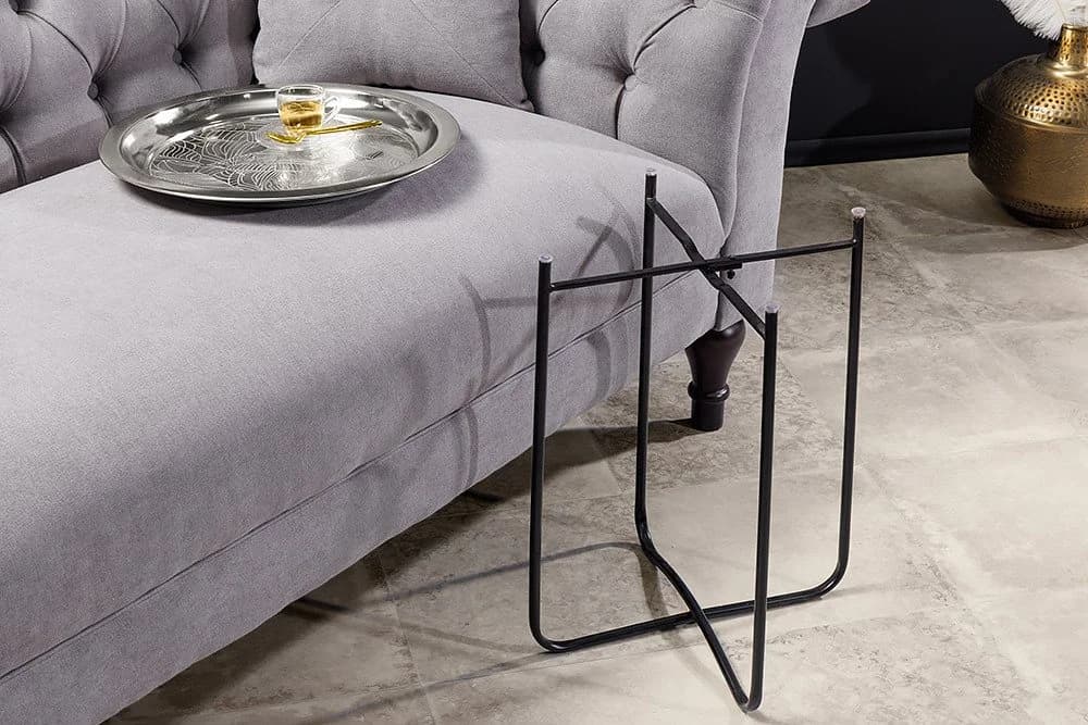 riess-ambiente Beistelltisch CASABLANCA 50cm Silber Schwarz - Bild 5