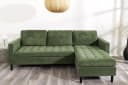 riess-ambiente Ecksofa STOCKHOLM 220cm Grün Cordbezug Federkern Bild 3