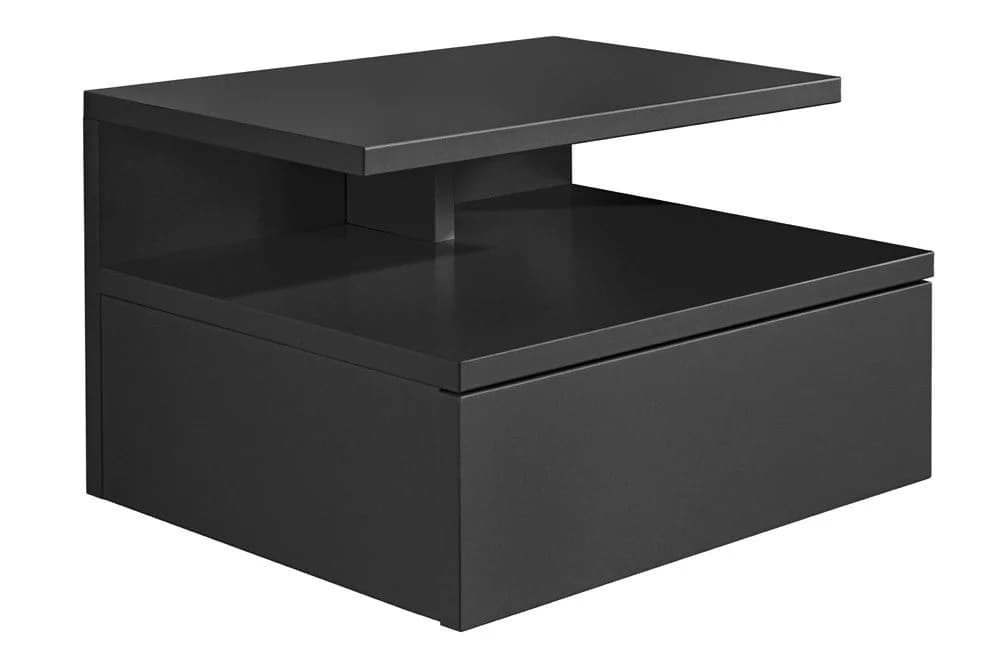 riess-ambiente Nachttisch FLOATING 35cm Anthrazit Wandmontage