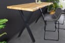 riess-ambiente Bartisch WILD 120cm Braun/Schwarz Wildeichen-Optik Bild 3