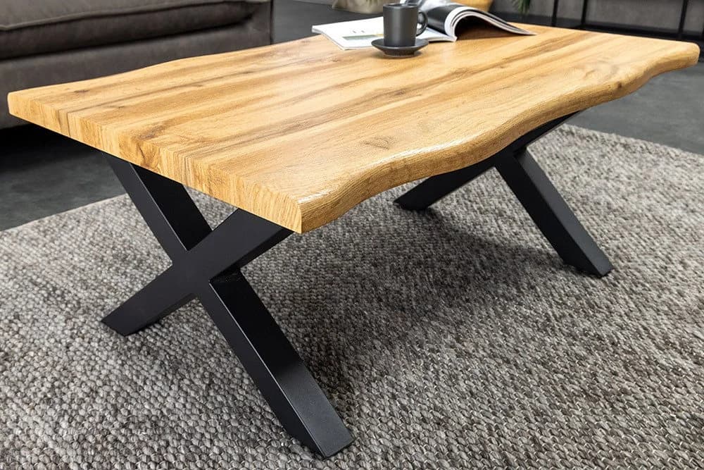 riess-ambiente Couchtisch WILD Wildeichen-Optik X-Gestell - Bild 3
