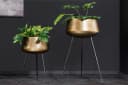 riess-ambiente Übertopf FLOWERS 65cm Messing Gold/Schwarz Hammerschlag-Design Bild 4