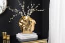 riess-ambiente Dekovase LIQUID 25cm Gold Hammerschlag-Design Bild 2