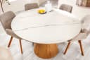 riess-ambiente Esstisch UNIQUE 120cm weiß Keramik Säulenfuß Bild 1
