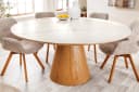 riess-ambiente Esstisch UNIQUE 120cm weiß Keramik Säulenfuß Bild 2