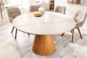 riess-ambiente Esstisch UNIQUE 120cm weiß Keramik Säulenfuß Bild 3