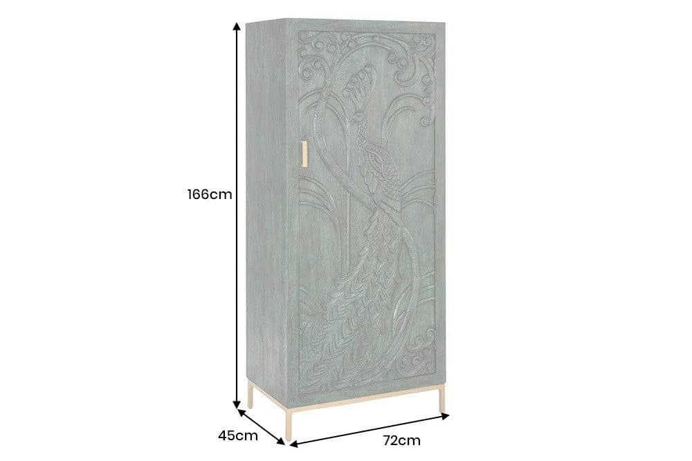 riess-ambiente Highboard PEACOCK 170cm grün gold Mango-Massivholz - Bild 4