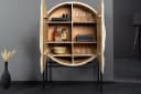 riess-ambiente Highboard LION 140cm Weiß Schwarz Löwenkopf-Design Bild 1