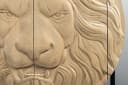 riess-ambiente Highboard LION 140cm Weiß Schwarz Löwenkopf-Design Bild 4