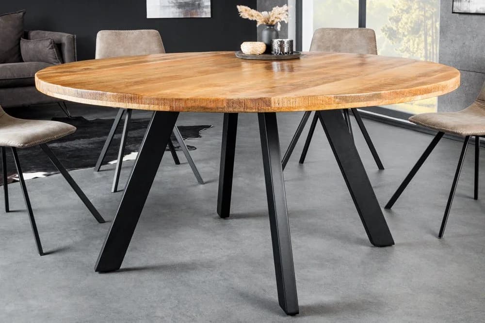riess-ambiente Esstisch IRON CRAFT 140cm Natur/Schwarz Industrial Design - Bild 2