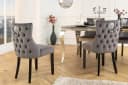 riess-ambiente Esszimmerstuhl CASTLE DELUXE Grau Chesterfield-Design Bild 2