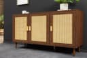 riess-ambiente Sideboard VIENNA 120cm braun Retro-Kommode mit Wiener Geflecht Bild 1