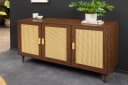 riess-ambiente Sideboard VIENNA 120cm braun Retro-Kommode mit Wiener Geflecht Bild 2
