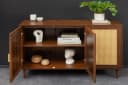 riess-ambiente Sideboard VIENNA 120cm braun Retro-Kommode mit Wiener Geflecht Bild 3