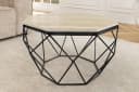 riess-ambiente Couchtisch DIAMOND Travertin Beige Schwarz Achterckig Bild 1