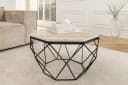 riess-ambiente Couchtisch DIAMOND Travertin Beige Schwarz Achterckig Bild 3