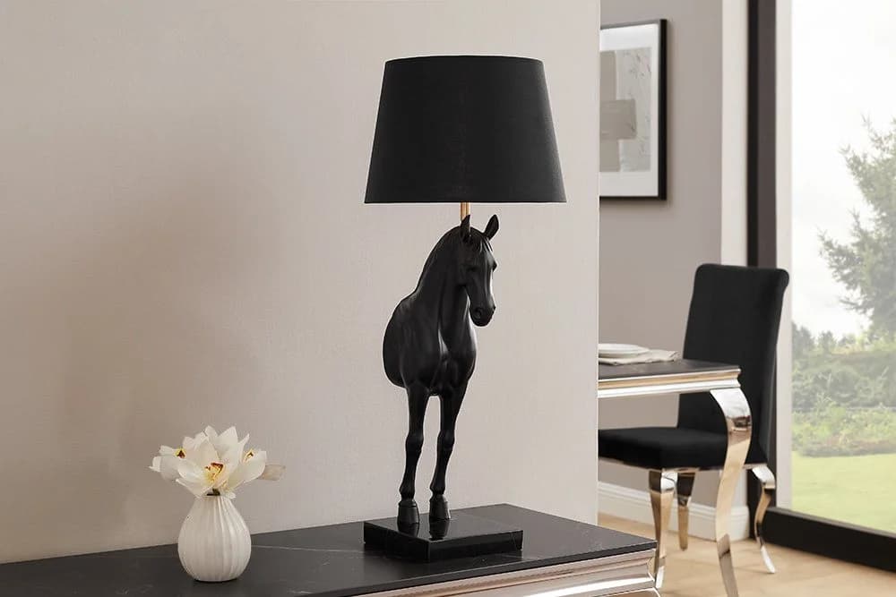 riess-ambiente Tischleuchte BLACK BEAUTY 75cm Schwarz Gold