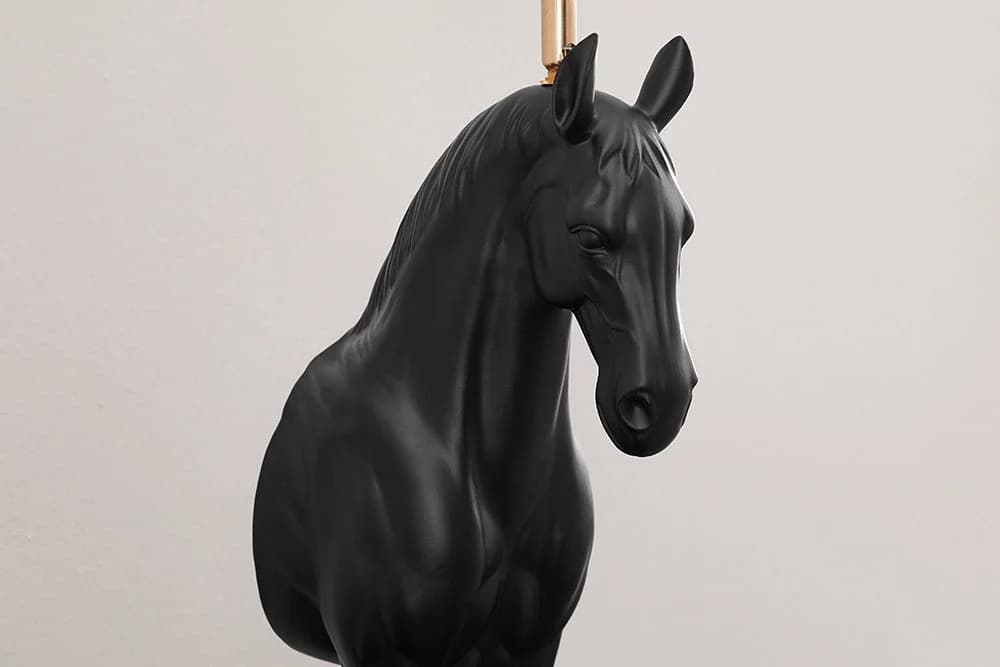 riess-ambiente Tischleuchte BLACK BEAUTY 75cm Schwarz Gold - Bild 5