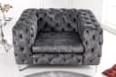 riess-ambiente Chesterfield-Sessel MODERN BAROCK Dunkelgrau Samt Bild 1