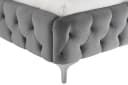 riess-ambiente Polsterbett MODERN BAROCK 180x200cm grau Samt Bild 4