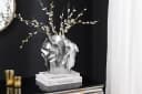 riess-ambiente Dekovase LIQUID 30cm silber Hammerschlag Design Bild 2