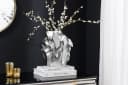 riess-ambiente Dekovase LIQUID 30cm silber Hammerschlag Design Bild 3