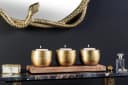 riess-ambiente Dekoschale ORIENT 45cm gold 3er-Set mit Massivholz-Tablett Bild 1