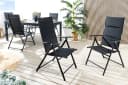 riess-ambiente Gartenstuhl COMFORT LINE Anthrazit zusammenklappbarer Hochlehner Bild 2